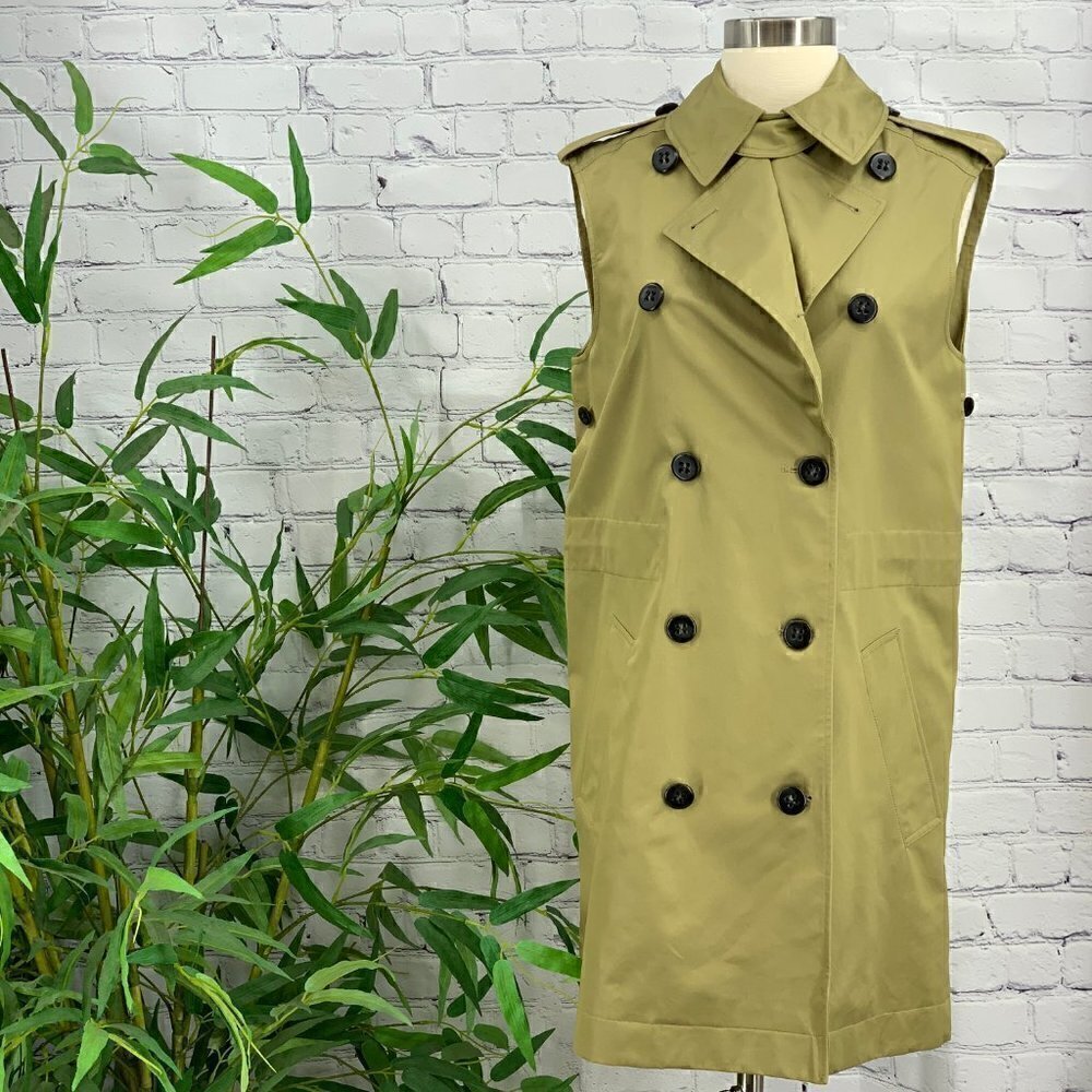 Coach Tan Trench Coat w/ Detachable Shoulders - Picture 4 of 8